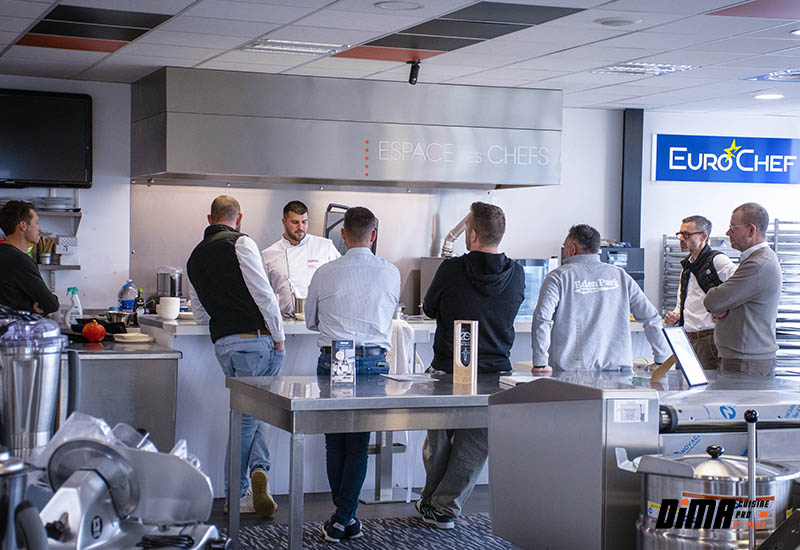 Espace des chefs dans les locaux de Dima, cuisines pro à lyon